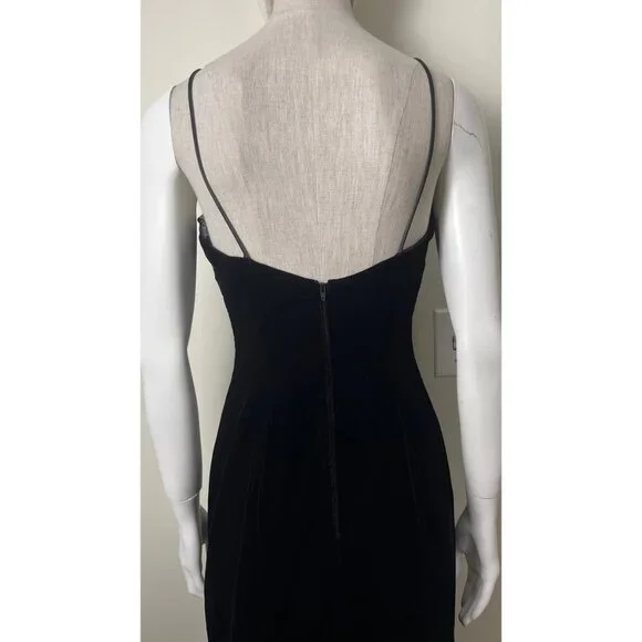 VINTAGE JESSICA MCCLINTOCK VELVET AND LACE STEVIE NICKS DRESS 6 - Picture 3 of 9